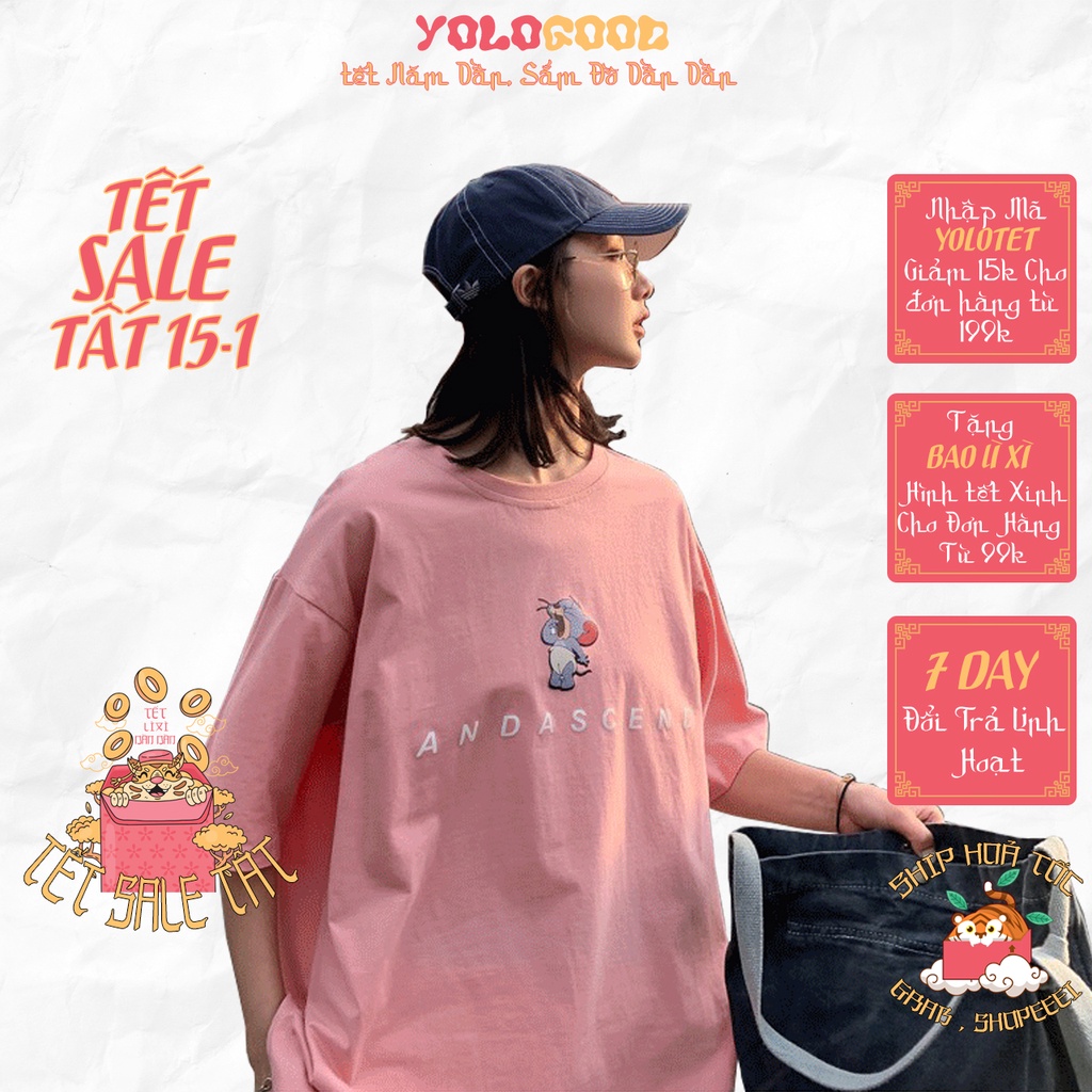Áo thun tay lỡ  ANDASCEND  phông Unisex nam nữ tee oversize form rộng pull Ulzzang Streetwear Hàn Quốc vải mềm