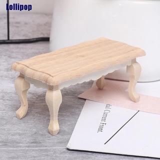 Mô Hình Bàn Uống Trà Bằng Gỗ Tỉ Lệ 1 / 12 Trang Trí Nhà Búp Bê Xinh Xắn