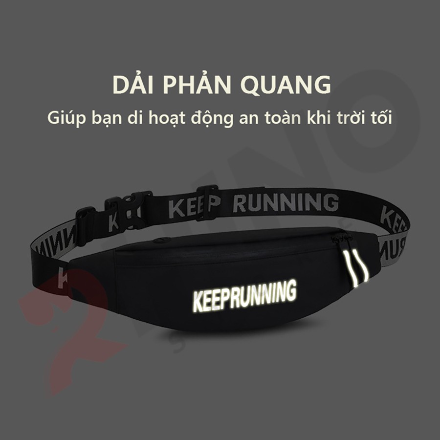 Túi đeo thời trang thể thao, Túi đeo nam nữ eXtreme B401 vải không thấm nước dùng khi chạy bộ, đạp xe, leo núi