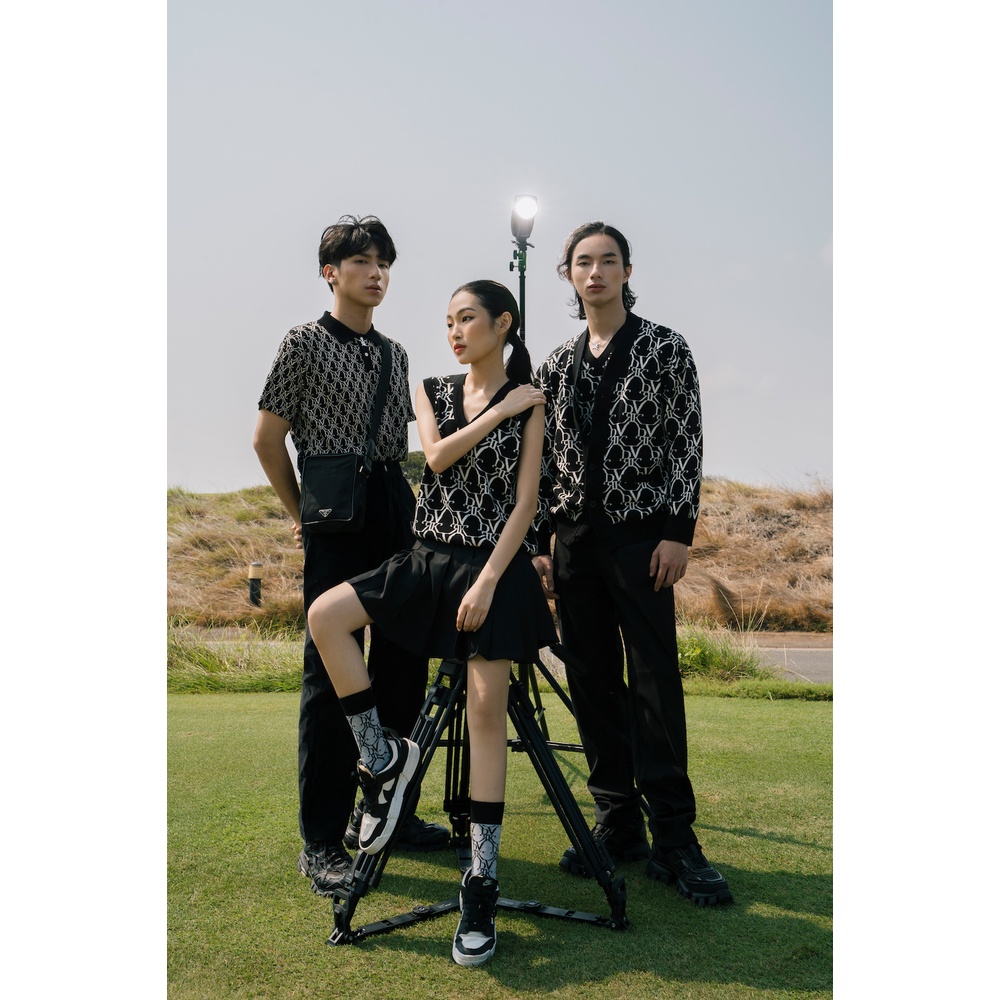 DVRK - Áo Cardigan Monogram Màu Đen Ultimate Black-DVRK-21SS