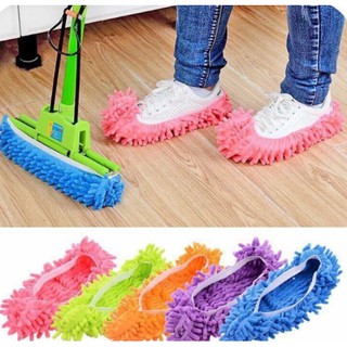 (Rẻ vô địch)Đôi dép đi trong nhà kiêm lau nhà/ khăn lau nhà /bông lau nhà/khăn lau đa năng
