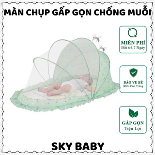 Màn chụp, mùng chụp gấp gọn cho bé, gập tự bung, chống muỗi bảo vệ sức khỏe trẻ, phòng sốt xuất huyết, Mosquito Zozon