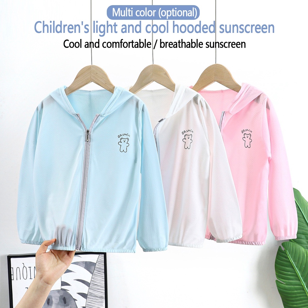 Áo Khoác Chống Nắng Mỏng Thoáng Khí Thời Trang Mùa Hè Dễ Thương Cho Bé