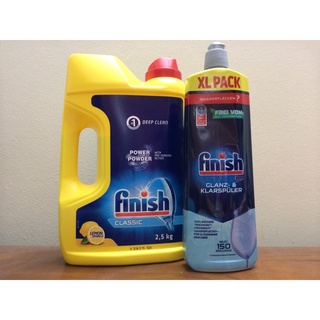 Combo Bột rửa bát 2,5kg Finish dùng cho Máy rửa bát + Tặng viên Finish Nhật