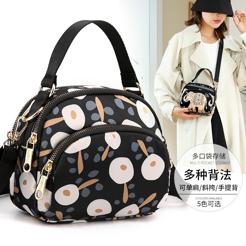 Túi Xách Nữ Vải Dù Đeo Chéo Cao Cấp Khoá Đẹp Rẻ Làm Công Sở Đi Chợ Thời Trang Trung Niên Nữ - A&ESHOP 88888