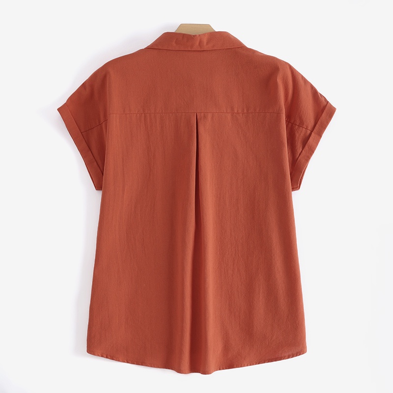 ZANZEA Áo Thun Nữ Ngắn Tay Chất Liệu Cotton Thiết Kế Đơn Giản Dễ Phối Đồ