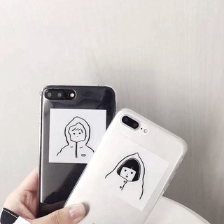 ỐP ĐÔI IPHONE SILICON COUPLE ĐEN TRẮNG