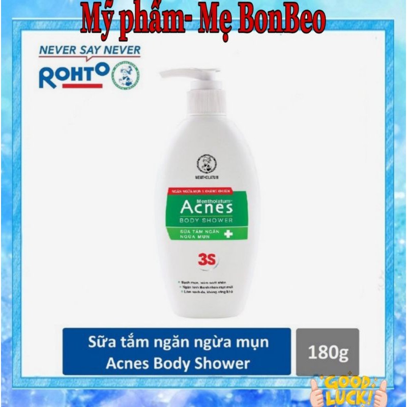 Acnes Body Shower - Sữa tắm ngăn ngừa mụn 180g