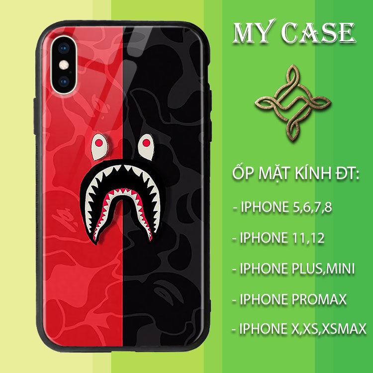 Ốp Đt Ip8 Hình Hàng Hiệu_Bape Đẹp Lạ MYCASE Cho Iphone 6/6S/7/8/Plus/X/Xs/Max/Xr