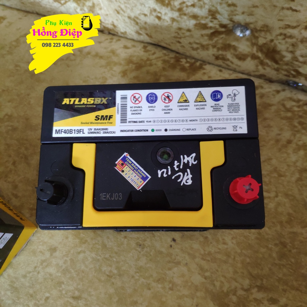 Bình Ắc Quy Atlas BX Lắp Morning - i10