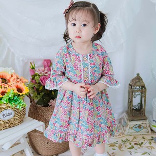 Váy Tiểu Thư Tay Lỡ Cho Bé