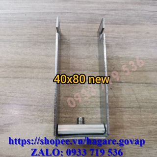 PÁT U4080 kẹp tấm pin lên xà gồ thép hộp 40x80-SLTP4080N