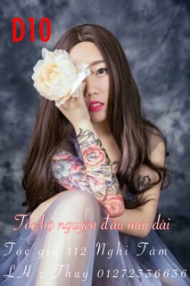 Tóc bộ mái dài ngôi giữa