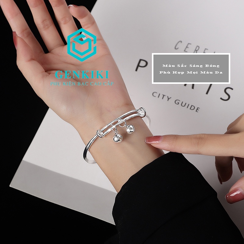 Lắc Tay Bạc Nữ Cao Cấp Họa Tiết Xoắn GenKiKi H14 | BigBuy360 - bigbuy360.vn