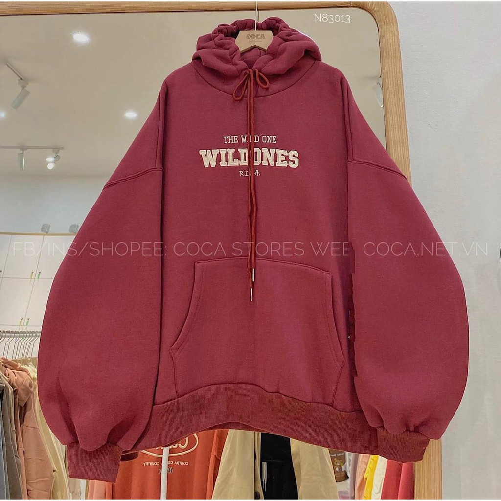Áo Hoodie Wild, Áo nỉ có mũ thời trang năng động unisex