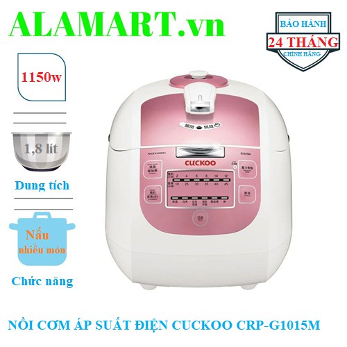 Nồi cơm Áp suất Điện tử CRP-G1015M 1.8L (MADE IN KOREA)