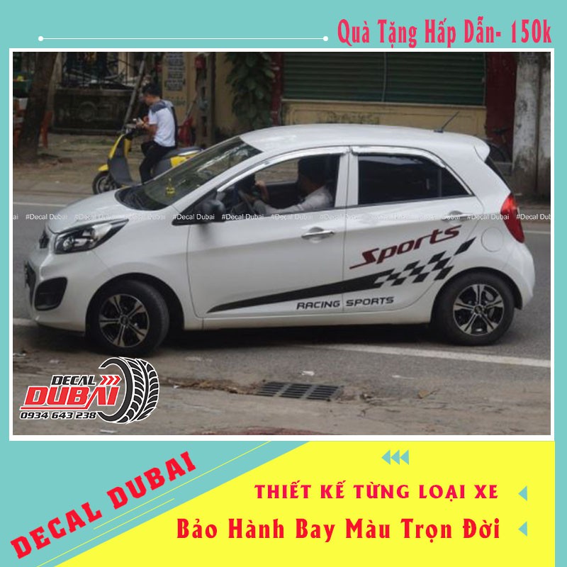 Tem Dán Xe Morning Chất - Decal Morning Đẹp