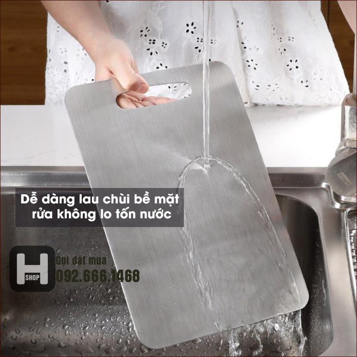 [Bảo Hành 5 năm]Thớt Inox SUS304 Không Han Gỉ Cao Cấp - Chống Nấm Mốc - Chống Mài Mòn Dao - Dễ Dàng Vệ Sinh