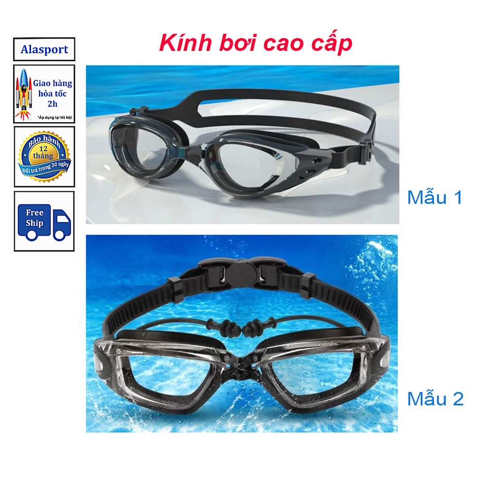 Kính Bơi Nam Nữ Cao Cấp Siêu Bền Đẹp Măt Kính Có Góc Nhìn Rộng Rõ Nét Kèm Nút Bịt Tai Tiện Dụng KI09