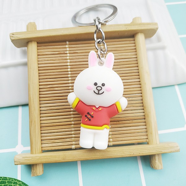 Móc khóa thỏ Cony mặc áo đỏ✅ FREESHIP  Có video thật Móc khóa thỏ Cony mặc áo đỏ dễ thương giá rẻ - Phát Huy Hoàng