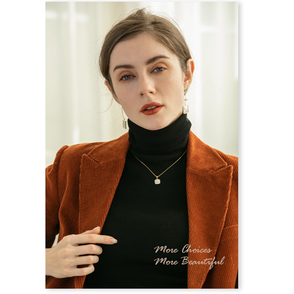 Dây chuyền nữ titan dây trúc 2 mặt đen trắng vuông X1-207- CAM KẾT KHÔNG GỈ, KHÔNG BAY MÀU - BẢO HÀNH 12 THÁNG