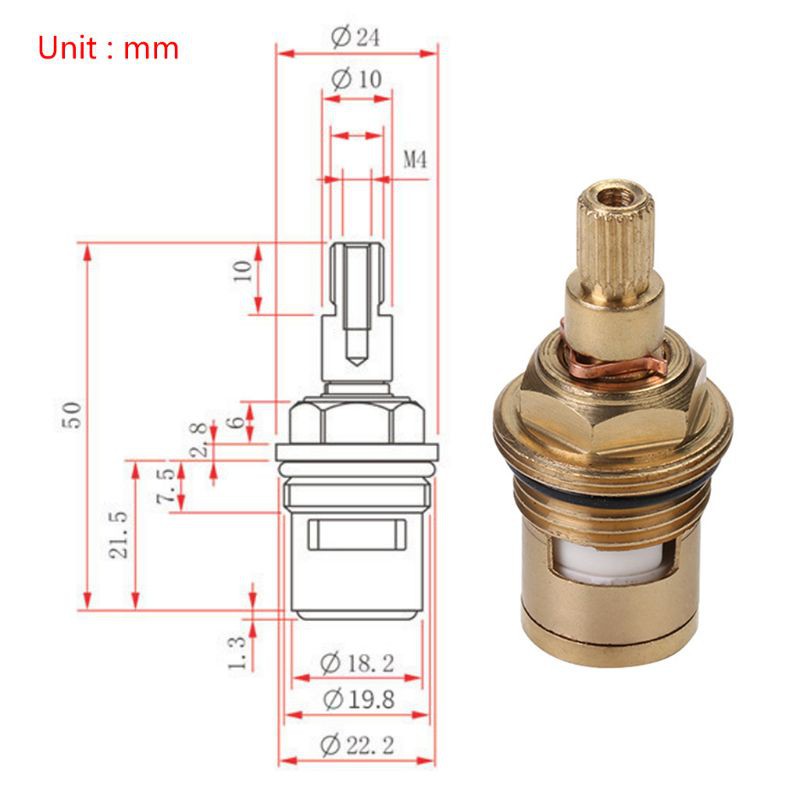 Van vòi nước nóng lạnh làm từ gốm cao cấp sử dụng tiện lợi