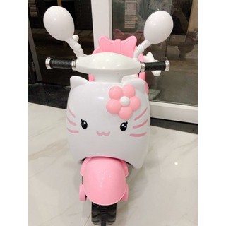Xe máy điện hello kity cho bé siêu đáng yêu