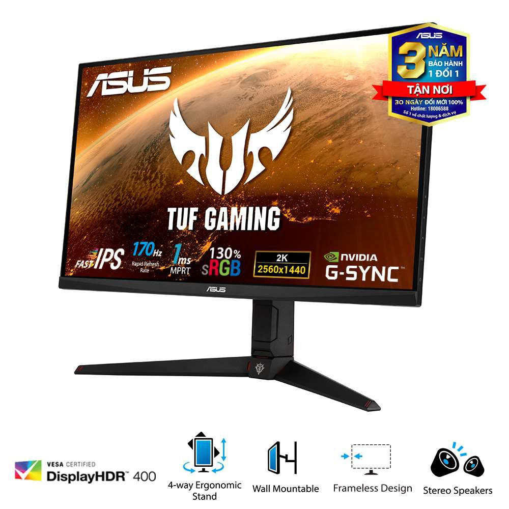 Màn hình Asus TUF Gaming VG27AQ 27 inch 2k , IPS, 165Hz,