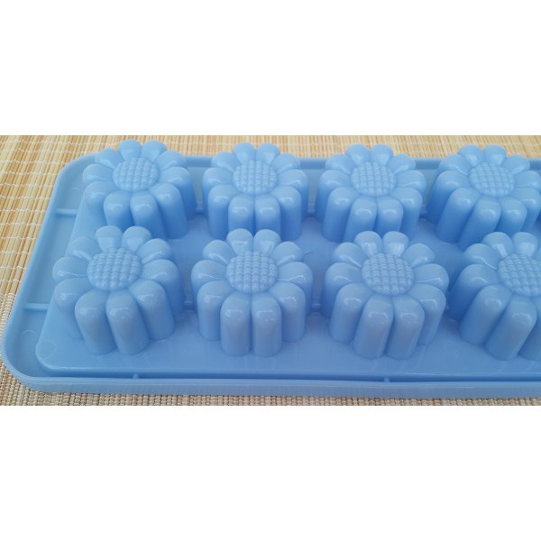 Khuôn 10 hoa cúc thạch rau câu trái cây phô mai  - Flower ice tray jelly mold