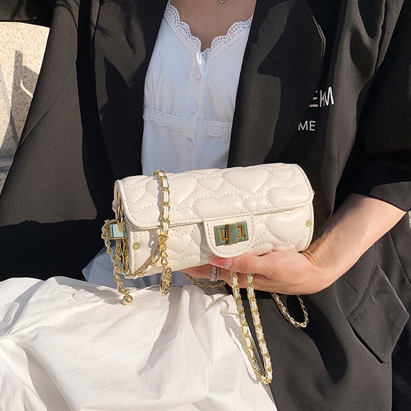 Túi Xách Đeo Chéo Hình Trụ Phong Cách Hàn Quốc Cho Nữ