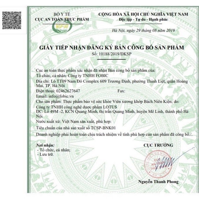 [Tích Điểm NHẬN NGAY 1 HỘP 20 VIÊN] Viên Xương Khớp Bách Niên Kiện - Giảm Viêm &amp; Đau Nhức Xương Khớp