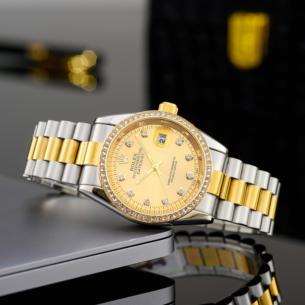 Đồng hồ nam nữ RL, đồng hồ cặp đôi máy pin dây kim loại cao cấp | BigBuy360 - bigbuy360.vn