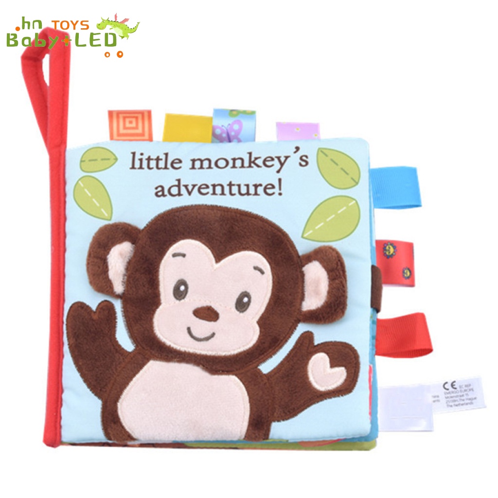 Animal 3D Cloth Book Animal Style Cloth Book Animal Fabric Book Rattle Cloth Books Learning Fabric Book