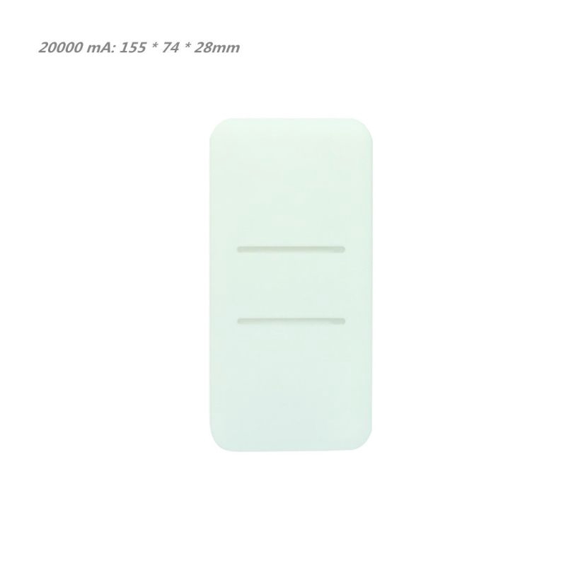 Túi Silicone Đựng Bảo Vệ Pin Sạc Dự Phòng Hai Cổng Usb Cho Xiaomi Mi 2 10000 / 20000mah