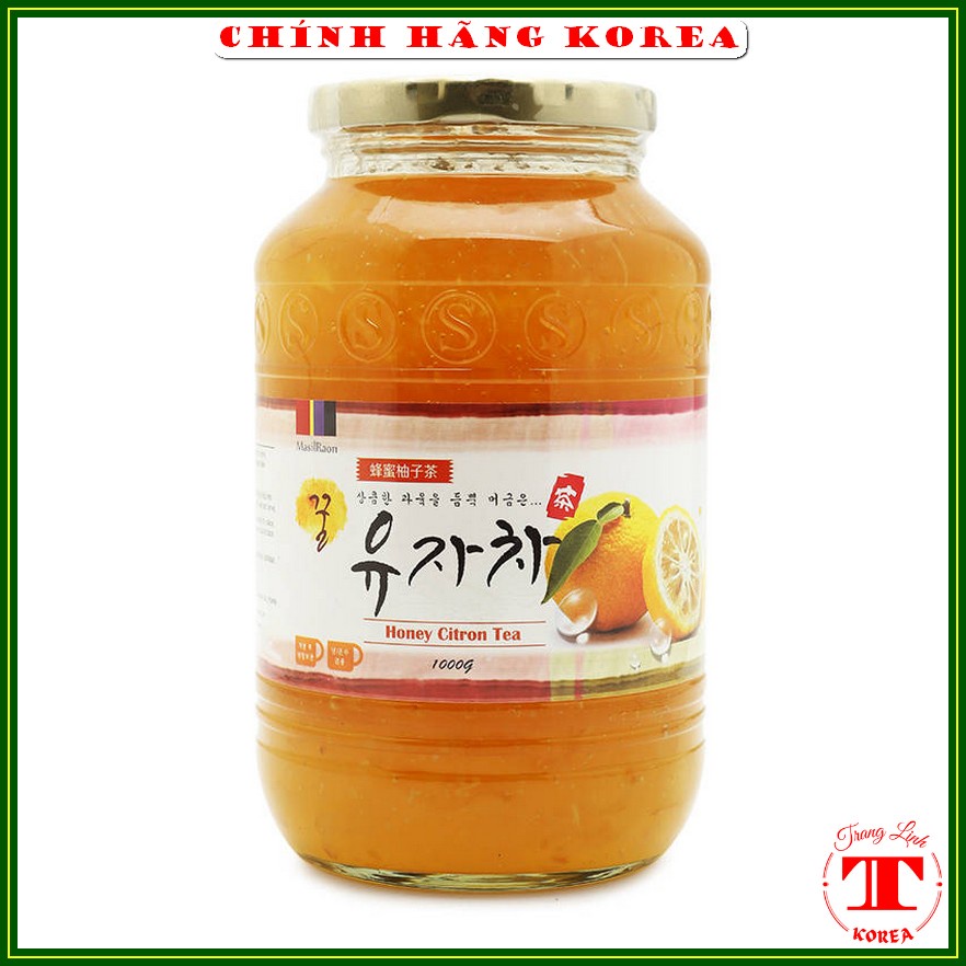 Mật ong chanh hàn quốc MasilRaon, lọ 1kg - Trà chanh mật ong nội địa, tranglinh