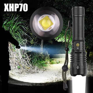 Đèn pin led siêu sáng xhp70 usb 18650 / 26650