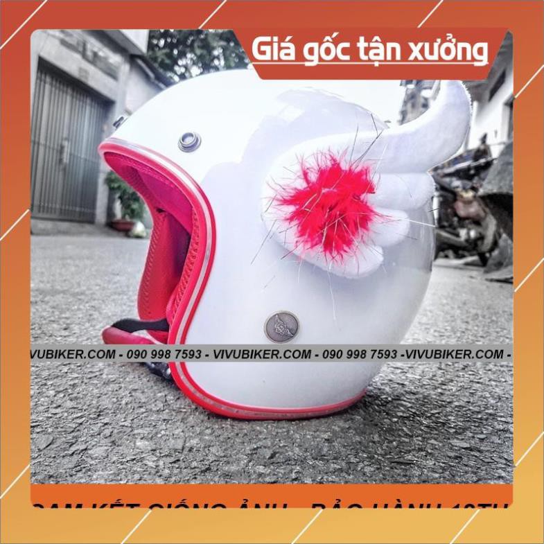 [Giống ảnh] Cánh thiên thần Cupid gắn nón bảo hiểm 3/4 - Cánh FungFing Thái Lan - Phụ kiện Fung Fing