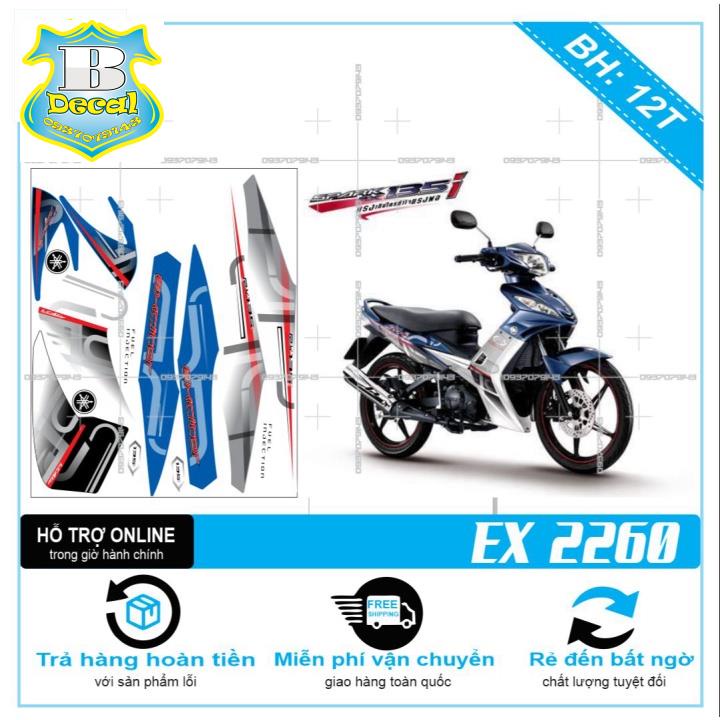 ( Quí khách vui lòng mang ra tiệm cho thợ dán ) Tem EX 2010 SPARK THÁI 2260 [Bi Decal]