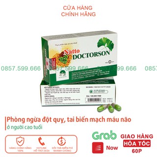 Hoạt huyết dưỡng não Natto Doctorson ⚡️FREESHIP⚡️ Hỗ trợ phòng ngừa đột quỵ, tai biến mạch máu não ở người cao tuổi ⚡️HS