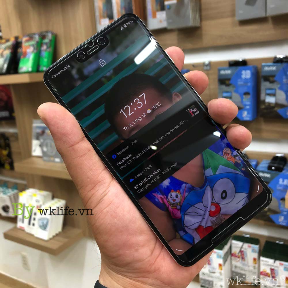 Kính Cường Lực Google Pixel 3 XL Trong Suốt Chính Hãng Gor 9H 2.5D