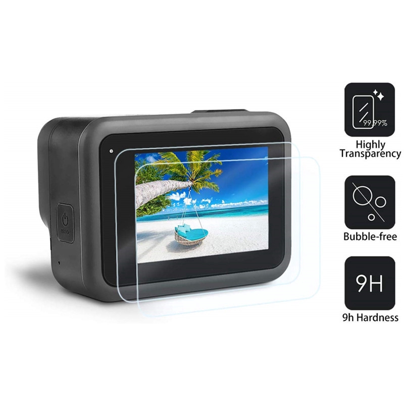 Set 3 Kính Cường Lực Bảo Vệ Camera Hành Trình Gopro Hero 8/7
