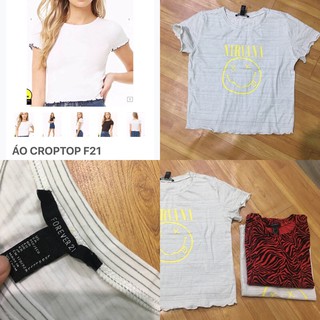 Áo crotop f21 vnxk