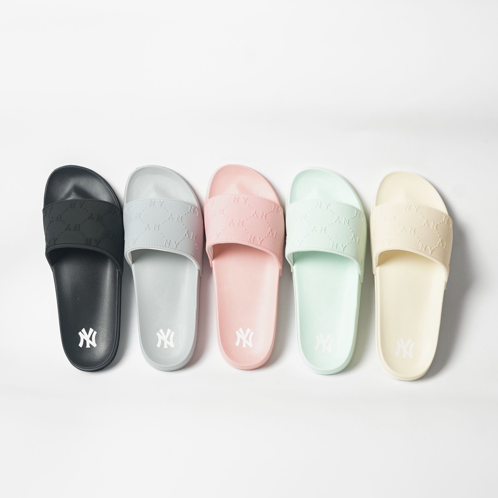 Dép MLB Chunky Mound Dia Monogram, đế mềm, thích hợp mang Couple, Full Box - nhận hàng kiểm tra - bảo hành - BGHOUSE