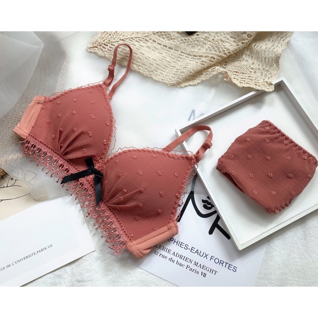 Áo lót, bộ áo lót không gọng cotton phủ ren cao cấp họa tiết hoa nhí sao băng siêu xinh (Luôn che tên sản phẩm) | BigBuy360 - bigbuy360.vn