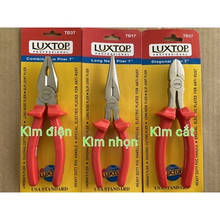 Kìm điện 7”, kìm cắt 7”, kìm nhọn 7” luxtop chính hãng