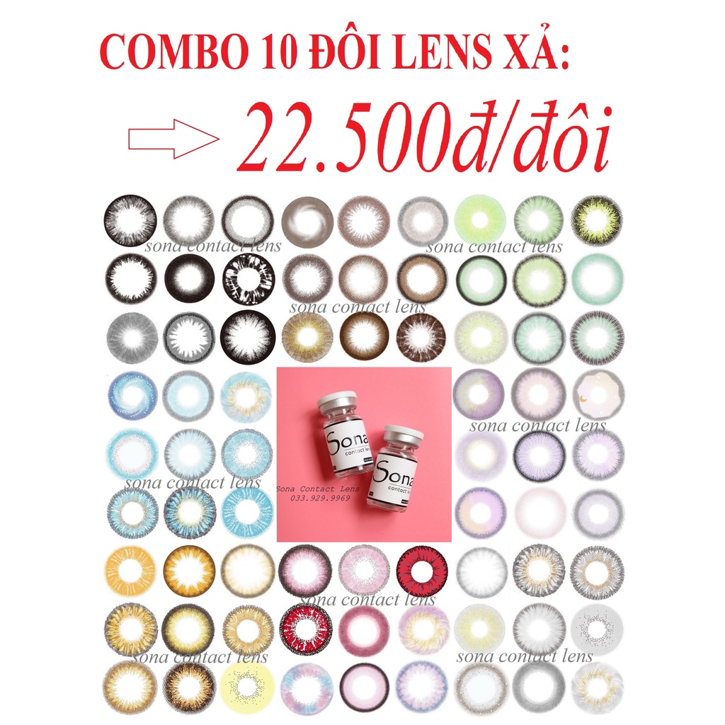 COMBO 10 ĐÔI LENS