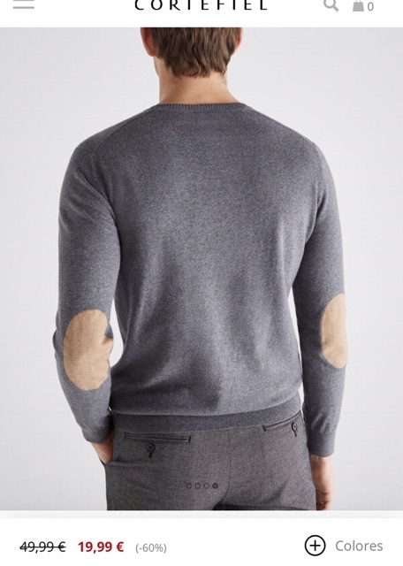 Áo nam dệt kim sweater cortefiel xuất dư