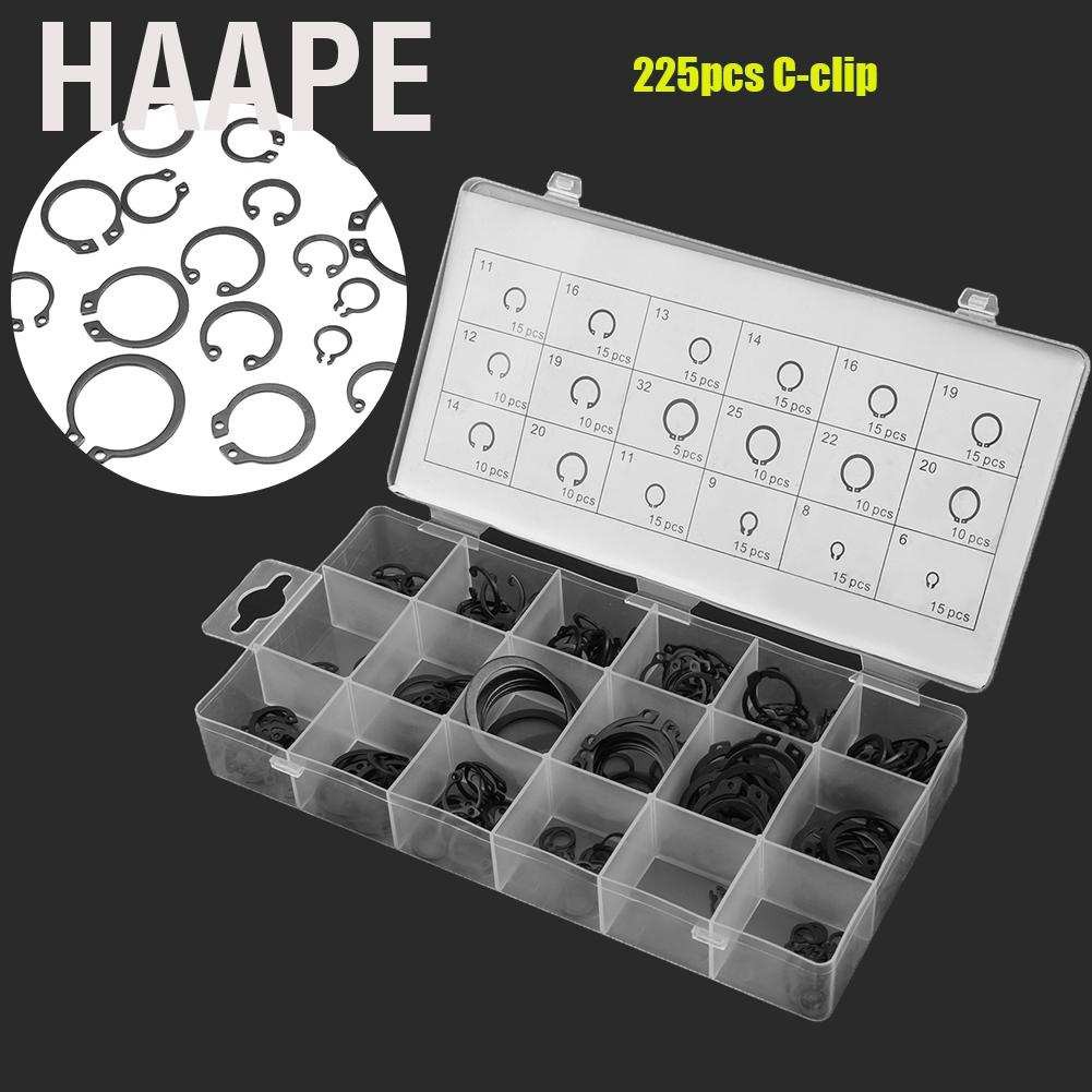 Hộp 225 vòng hãm phanh bên trong 18 kích cỡ