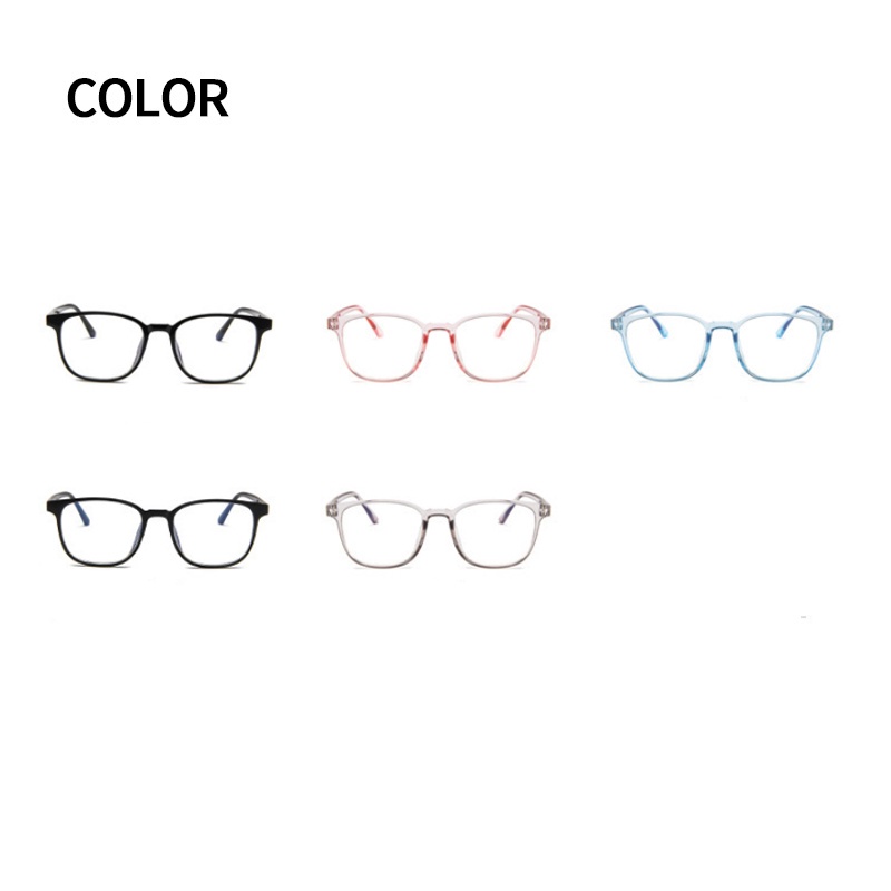 (KIQI-FASHION) COD Mắt Kính Gọng Vuông Trong Suốt Phong Cách Hàn Quốc Cổ Điển Thời Trang Cho Nữ