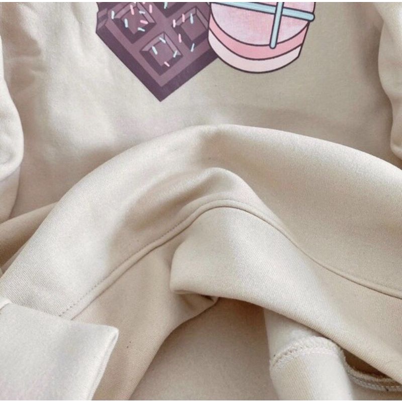 Áo nỉ cổ tròn in hình Socola chữ Nhật siêu yêu.hangtotgiare98 | BigBuy360 - bigbuy360.vn